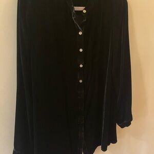 J. Jill Black Velvet Top